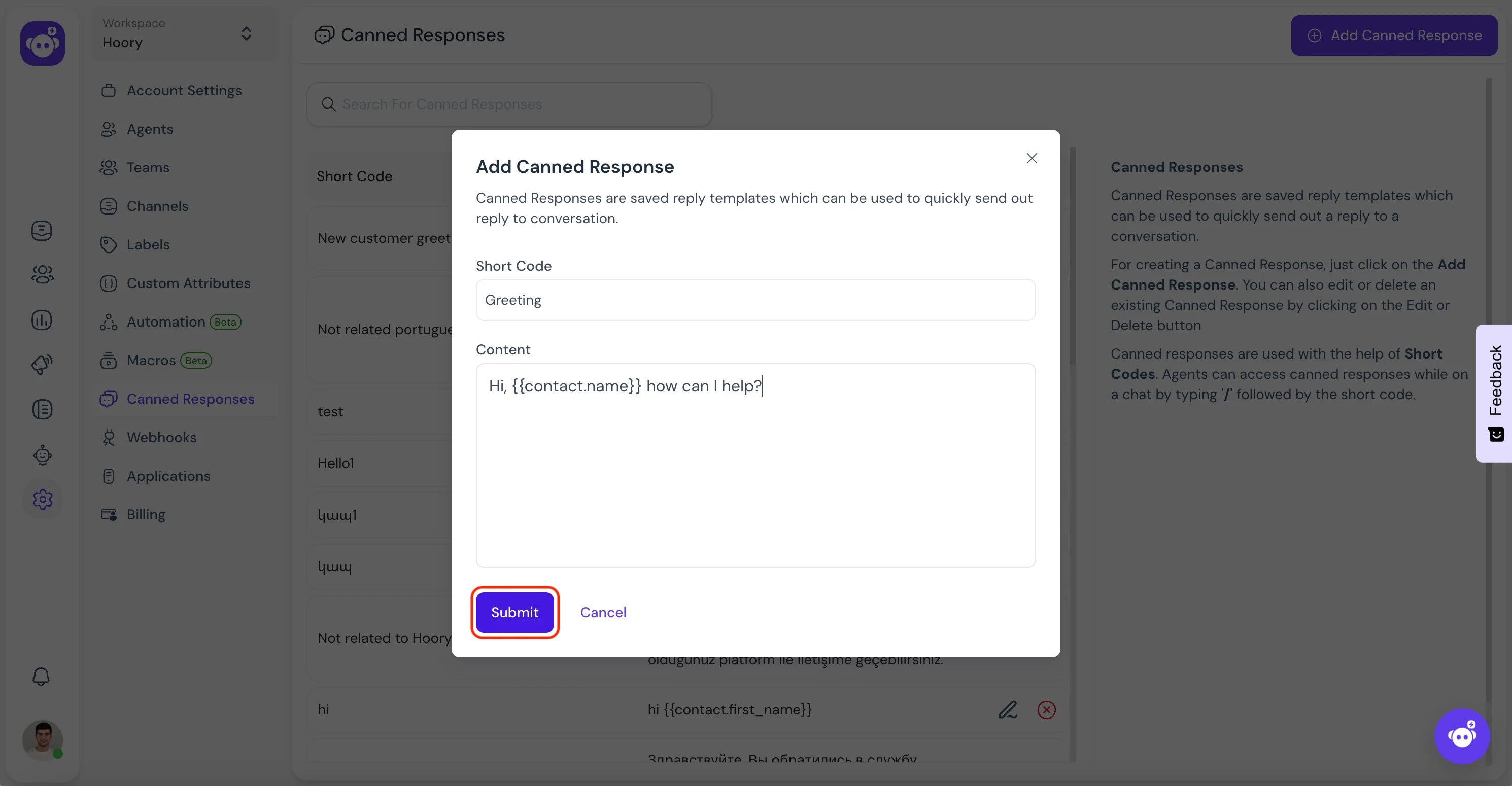 add-canned-response-modal