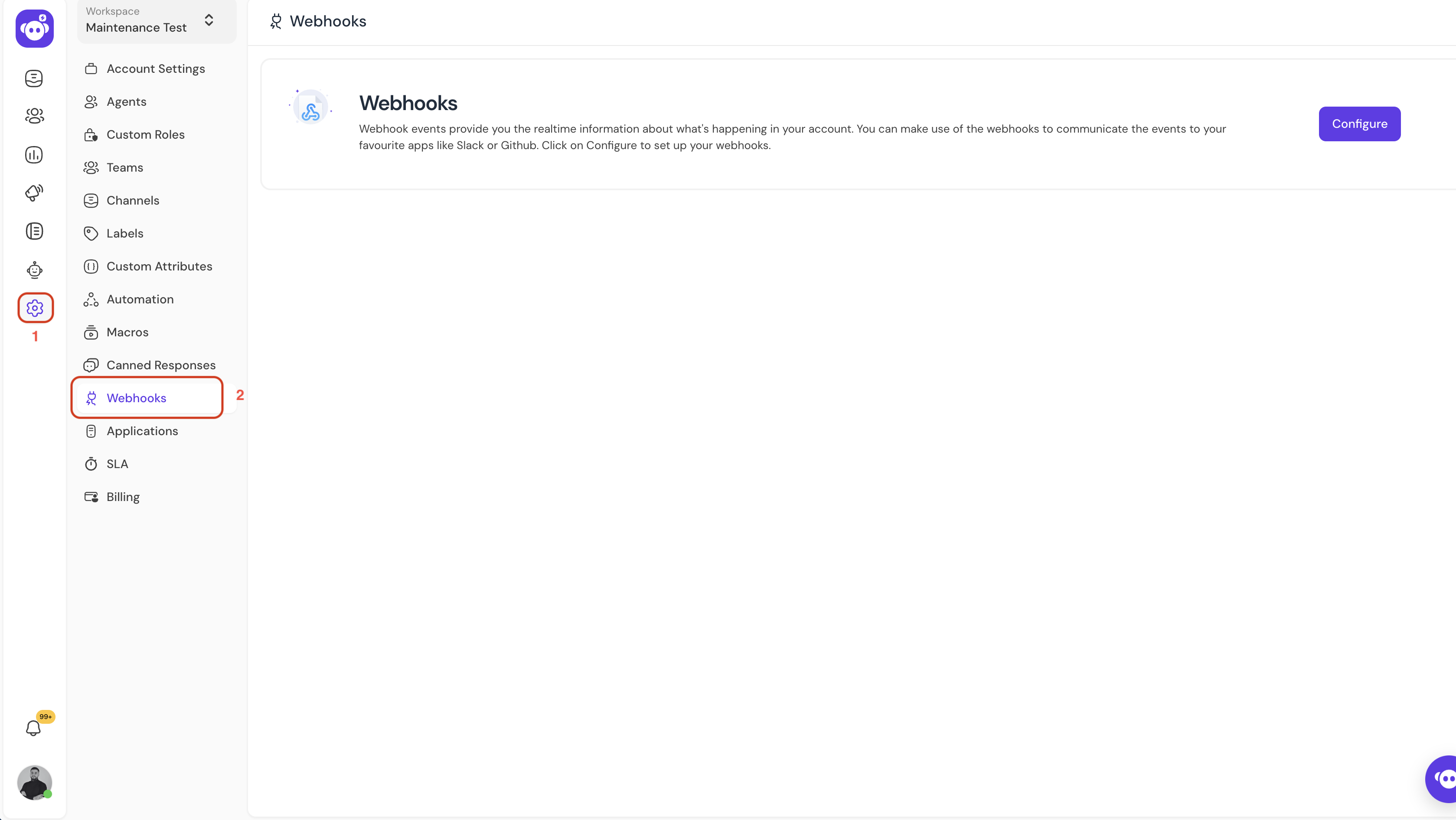 Hoory Dashboard Home Screen