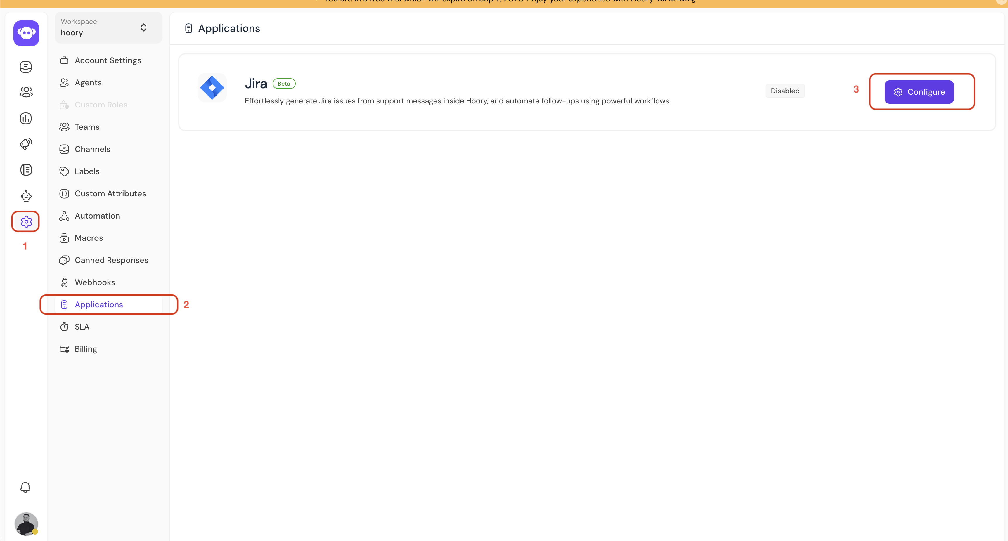 Jira integration in Hoory AI