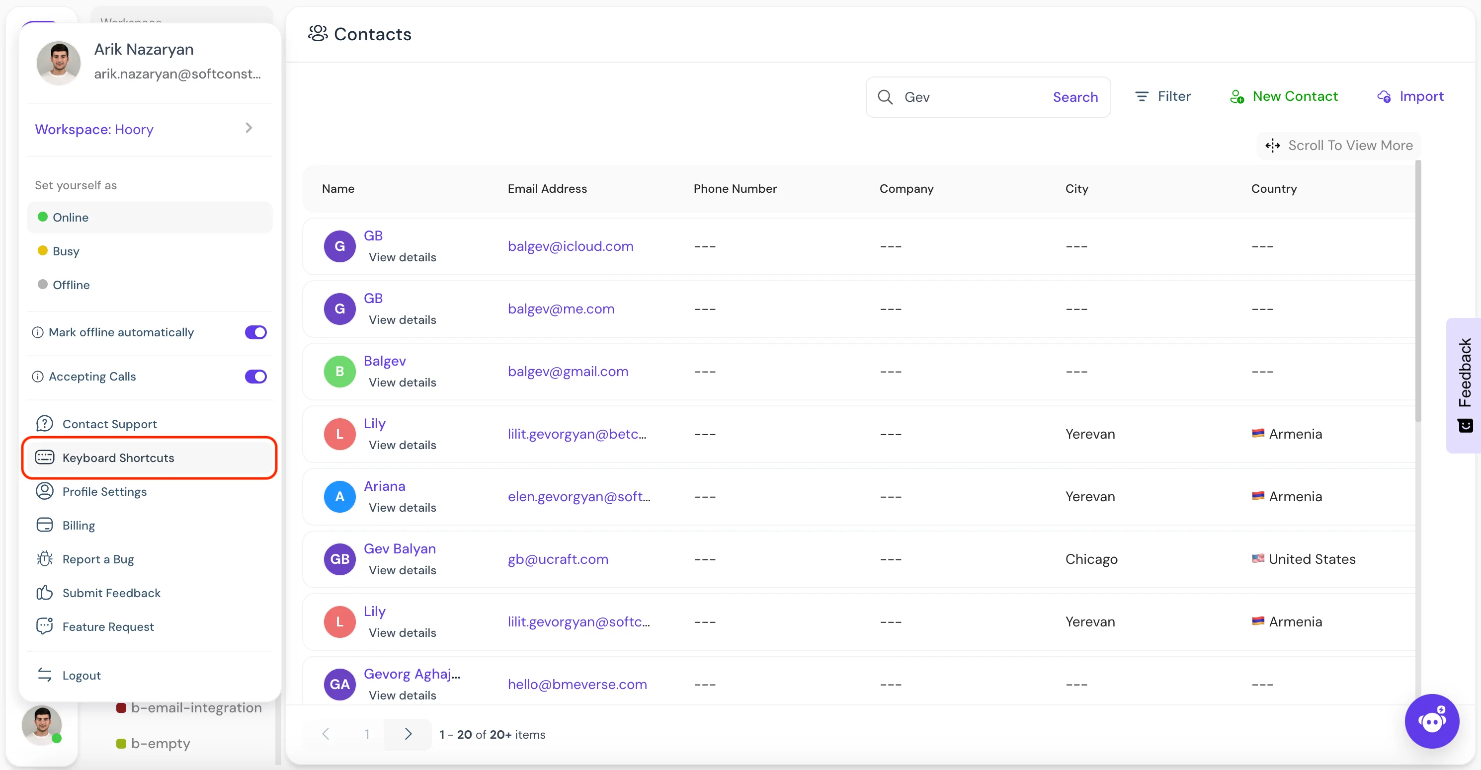 keyboard-shortcuts-list