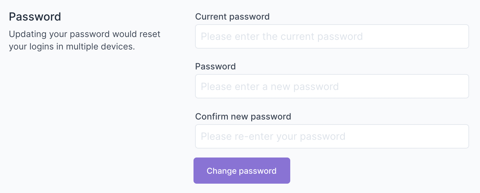 Password Form